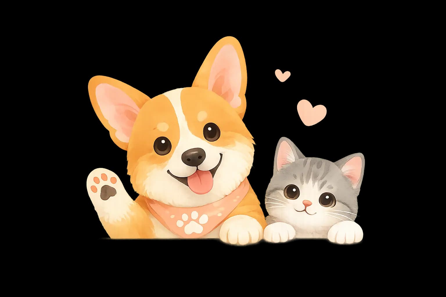 Chó và mèo Pet Booking chào mừng người dùng quay lại